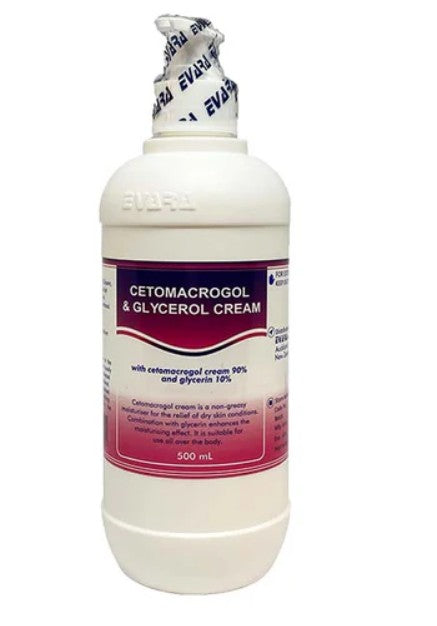 Cetomacrogol 90% + Glycerol 10% Cream 500ml