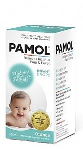 Pamol Infant Pain & Fever Drops 60ml